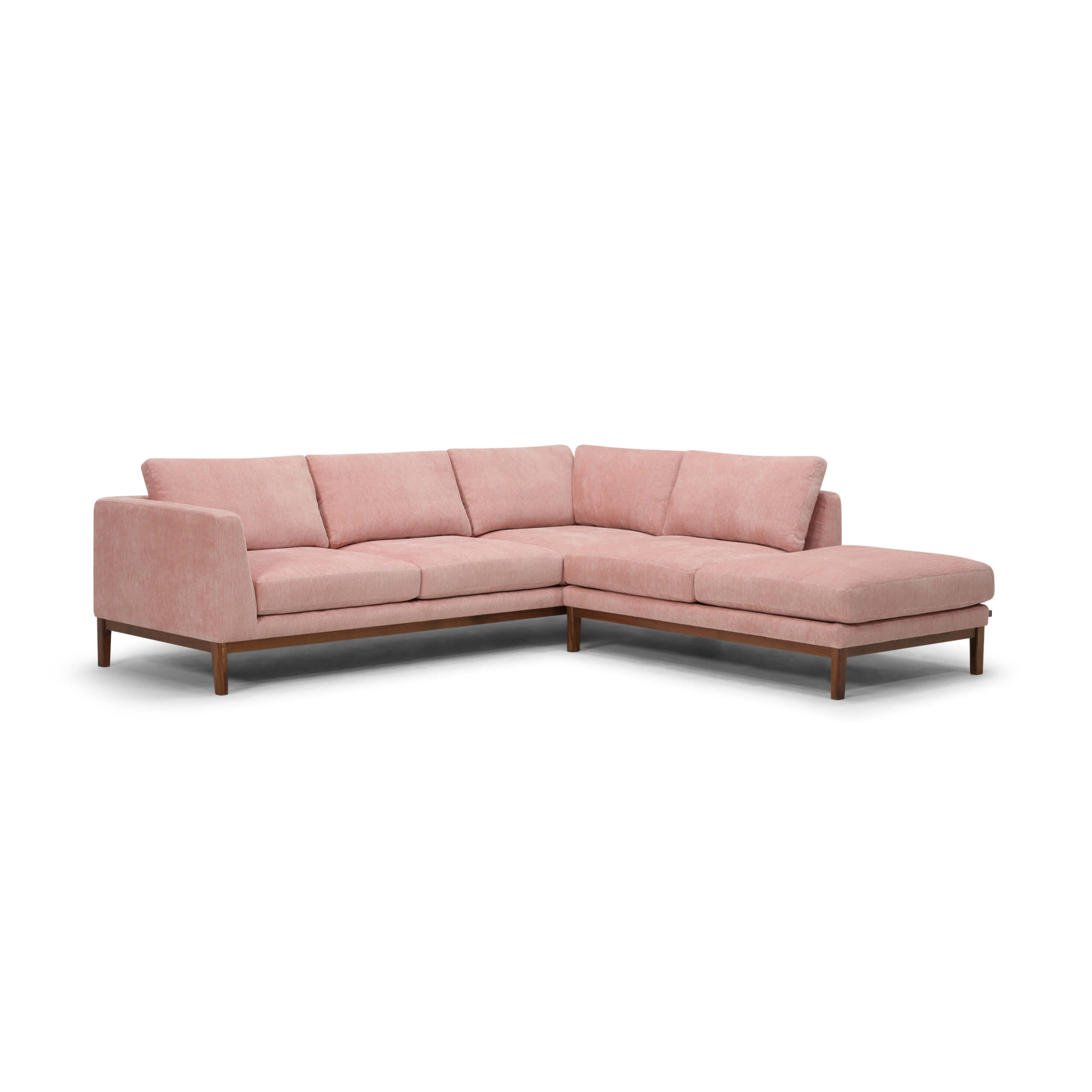 Oma 2-Piece Sectional Sofa with Chaise - Pink